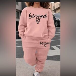 SHEIN Pink Track Pants Joggers Comfortable Fit